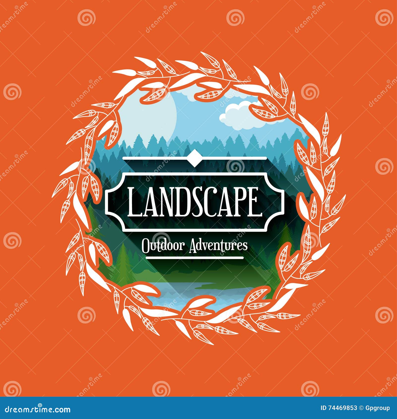 Download Landscape Frame With Blur Background Icon Design Stock ...