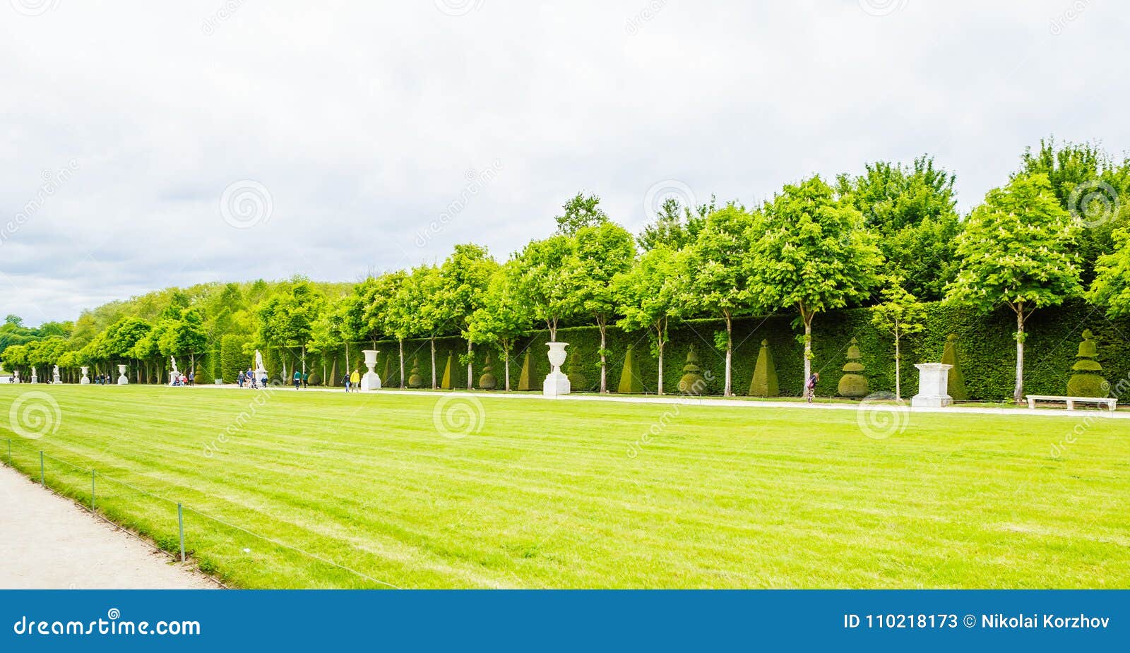 The Landscape Of The Garden Of Versailles In France Editorial