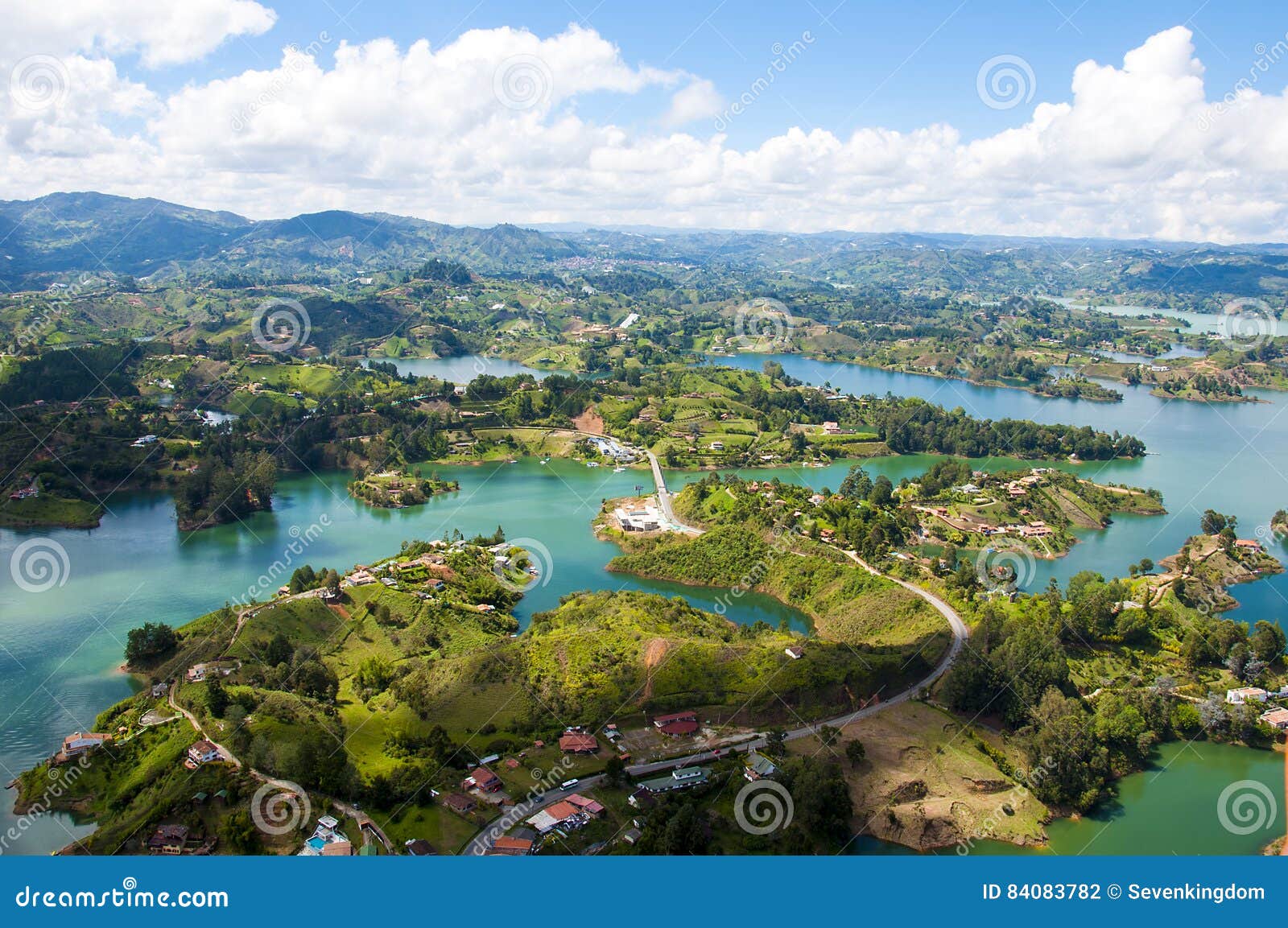 landscape of guatape, colombia