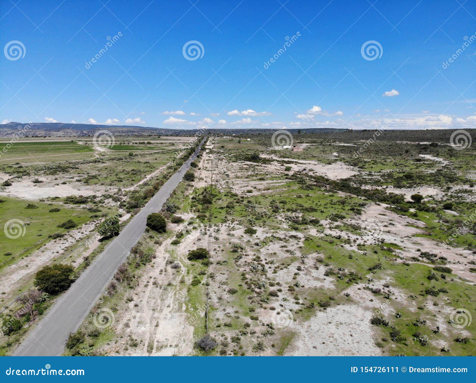 highway towards coporo, guanajuato, mexico