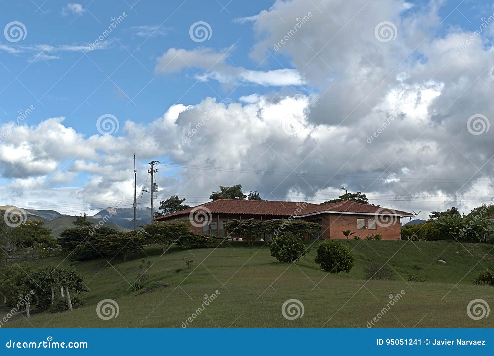 Picture of a landscape with a house