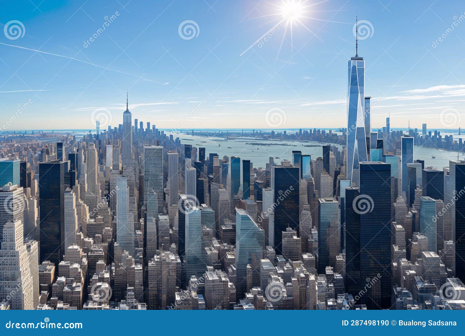 new-york city, united states - 21 : the modern sky scraper.