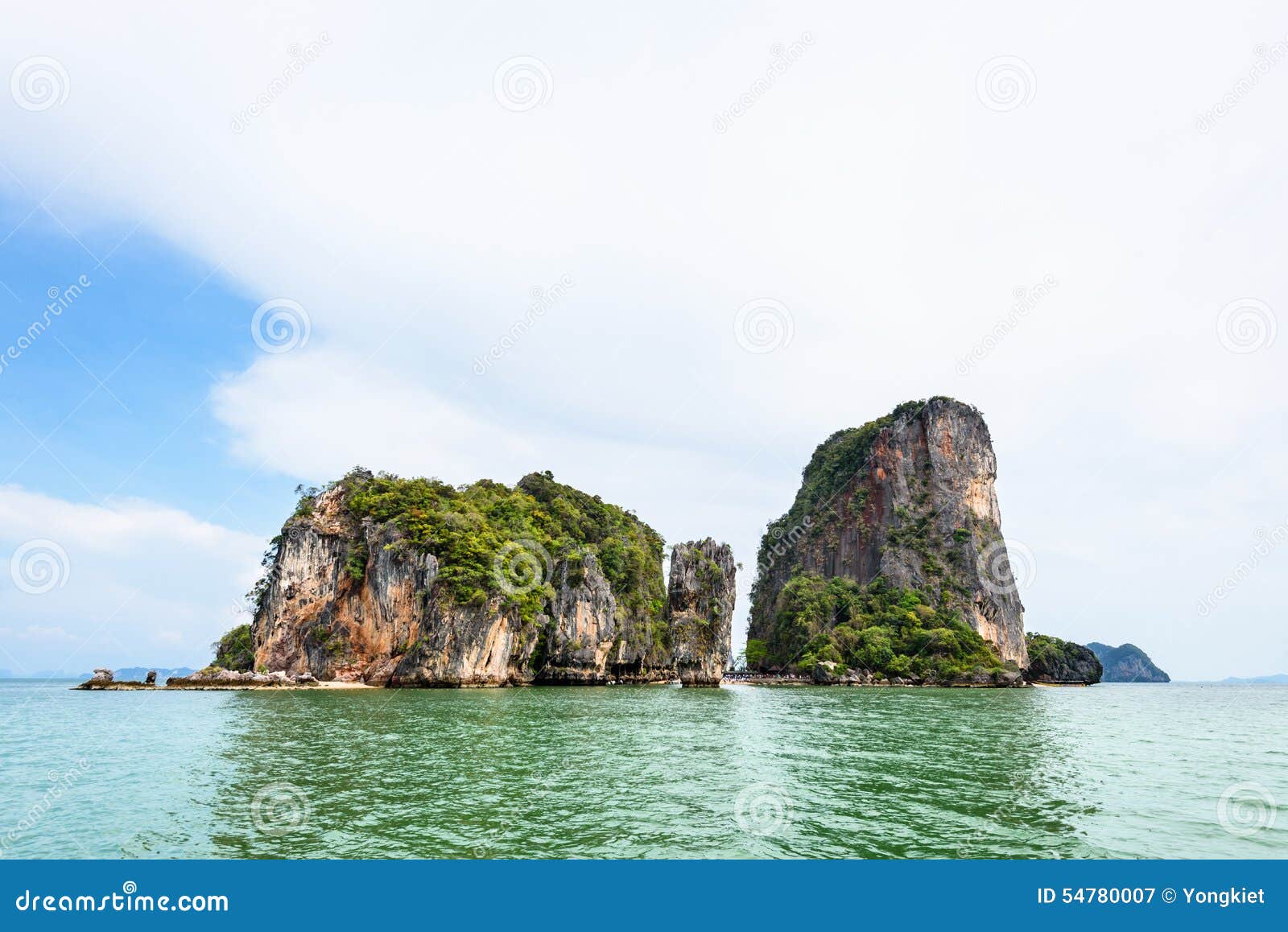 Landscape KhaoTapu or James Bond Island Stock Image - Image of green