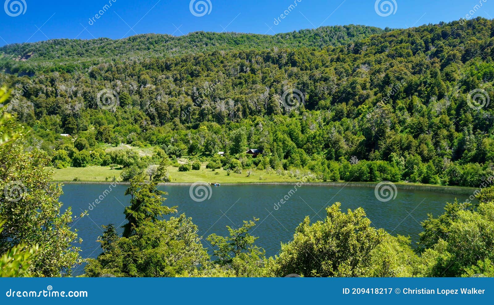 landscape of lake rosales