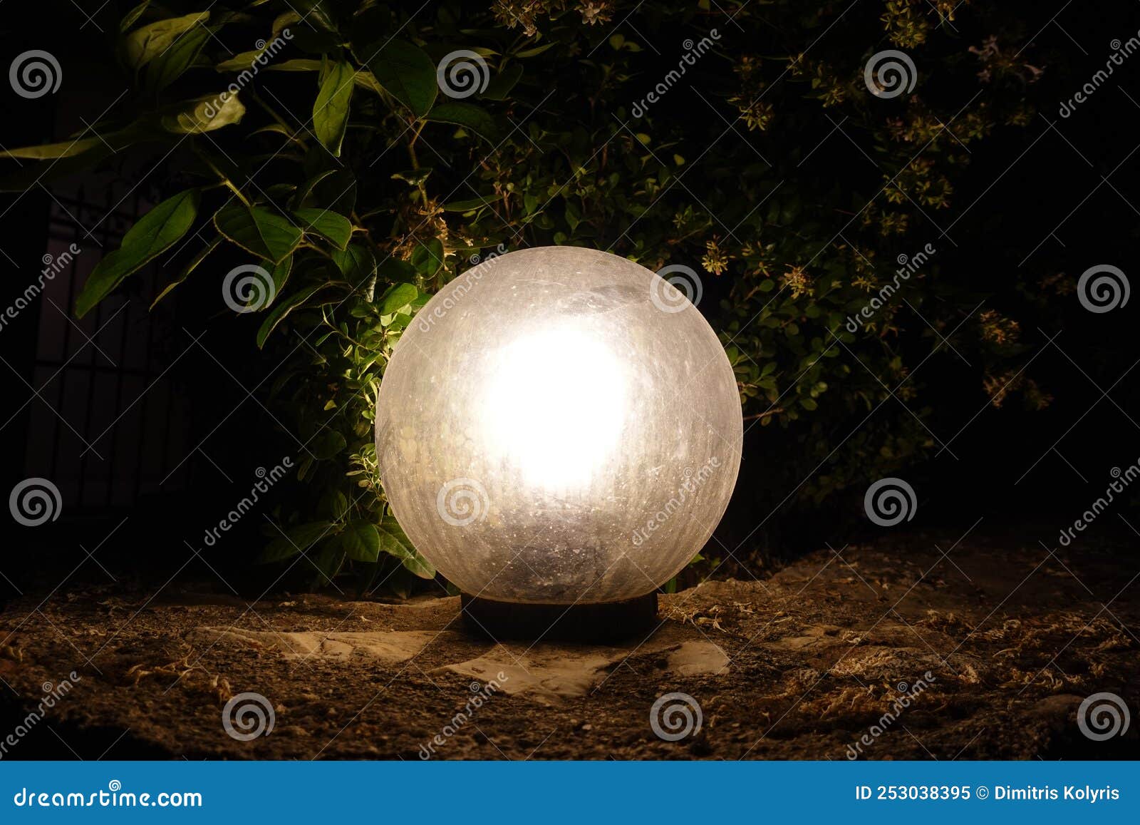 Landscape Lighting Outdoor Light at Night Stock Image Image of light