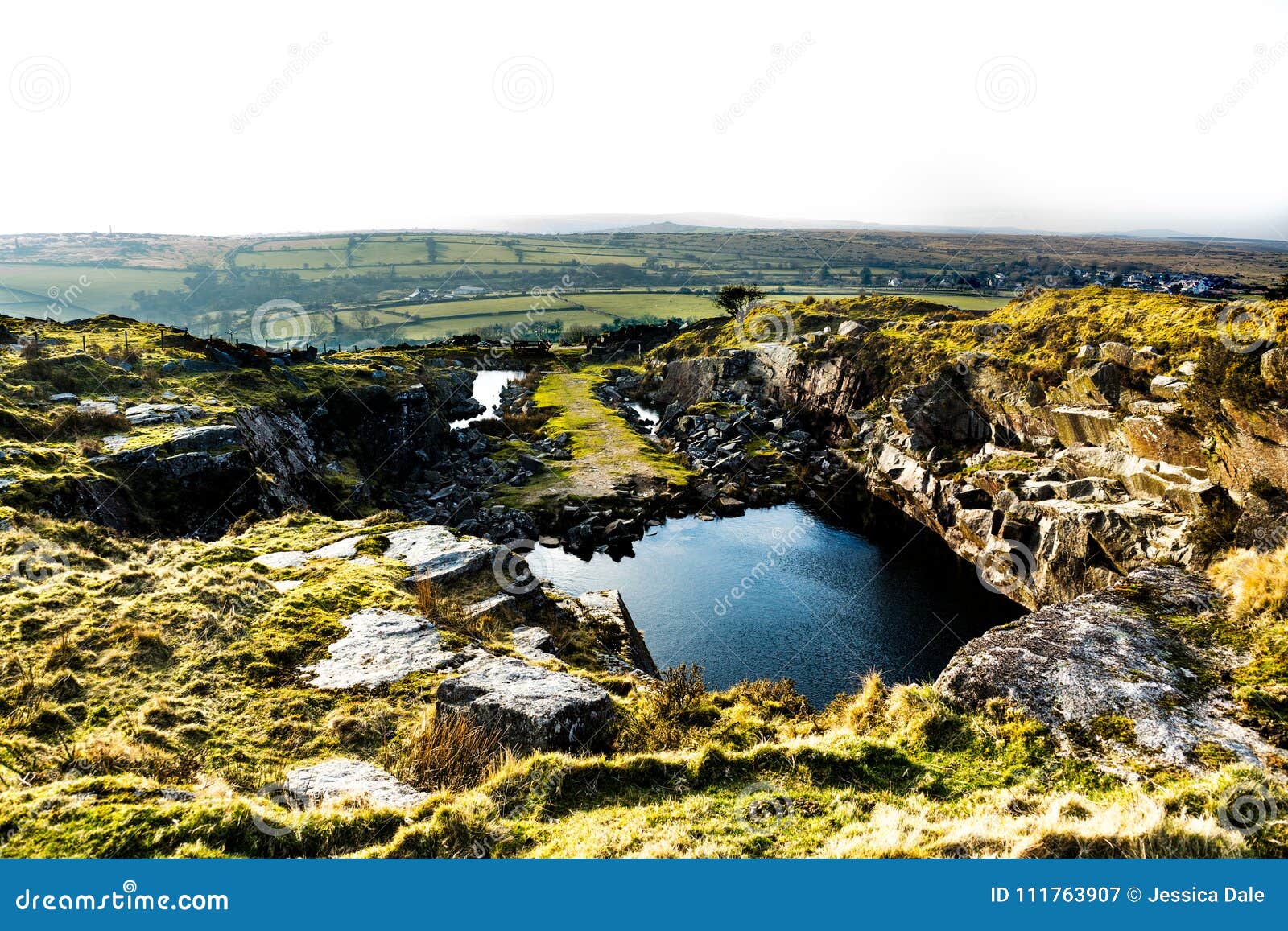 A Landscape of a Quarry in Liskeard, Cornwall, UK Stock Image - Image of  hills, landscape: 111763907