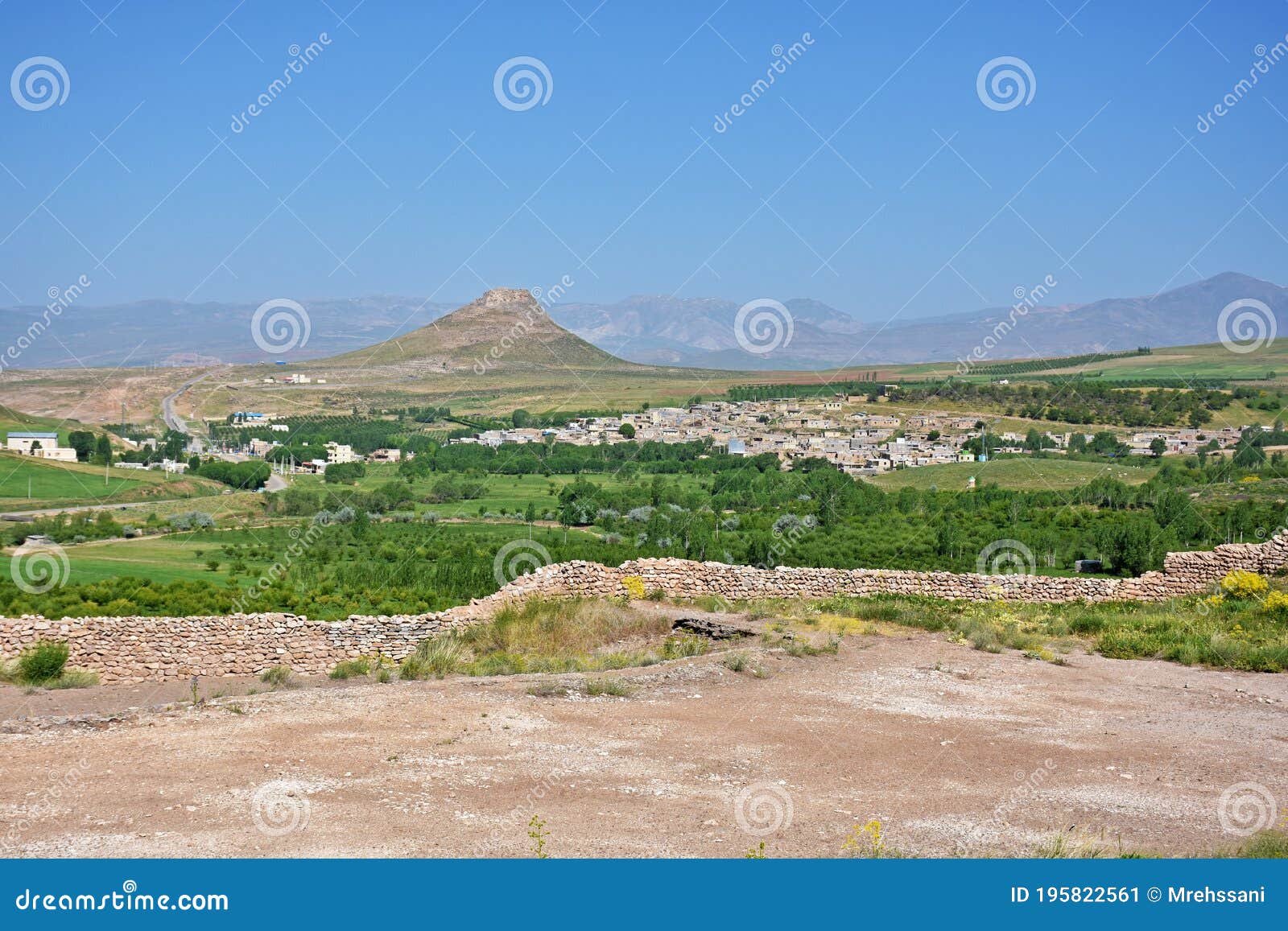 zendan-e soleyman , prison of solomon peak in takab