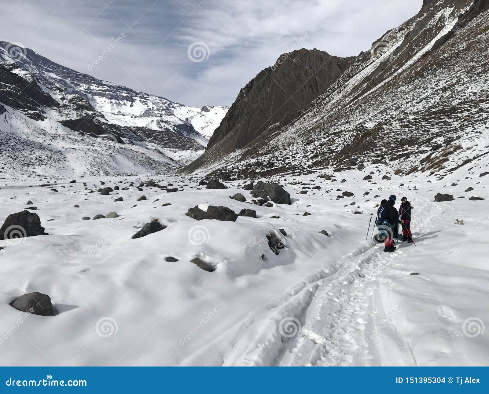 Landscape of Mountain Snow and Valley Editorial Stock Image - Image of ...