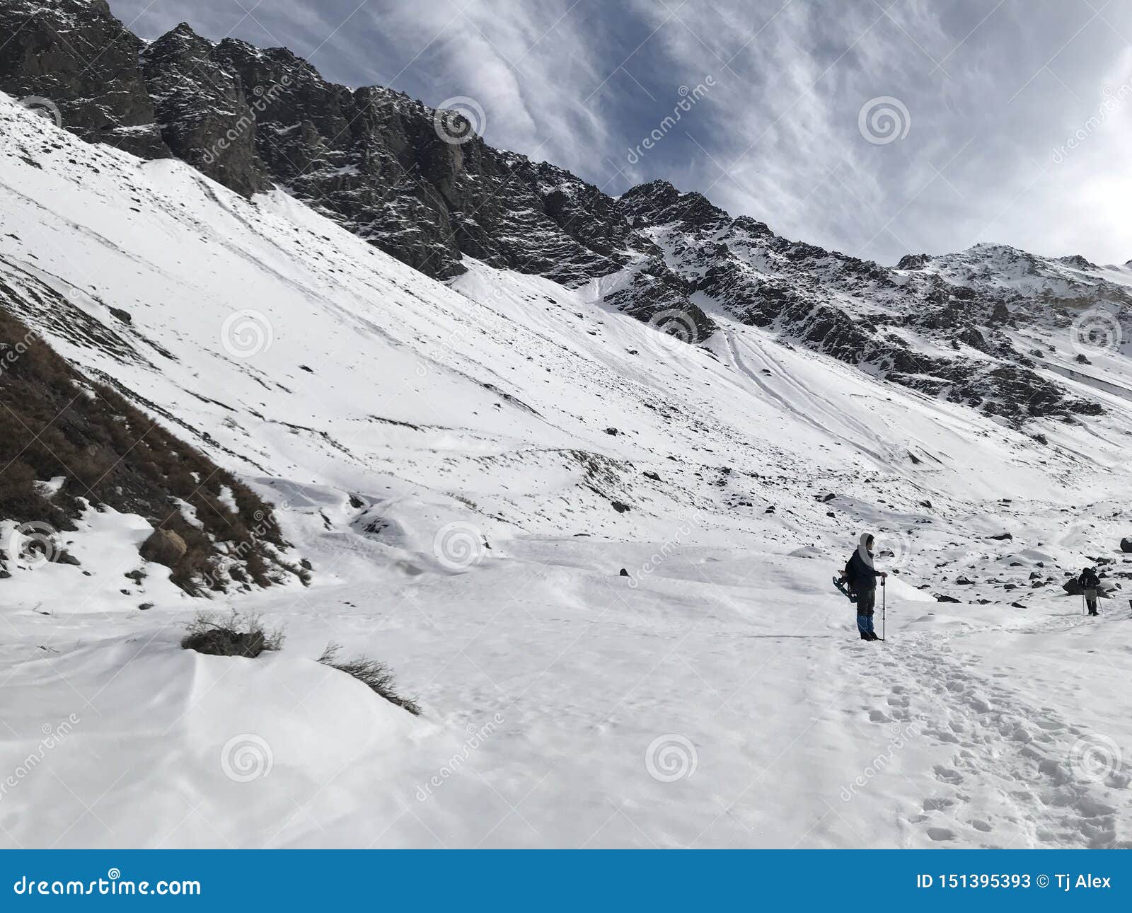 Landscape of Mountain Snow and Valley Editorial Stock Photo - Image of ...