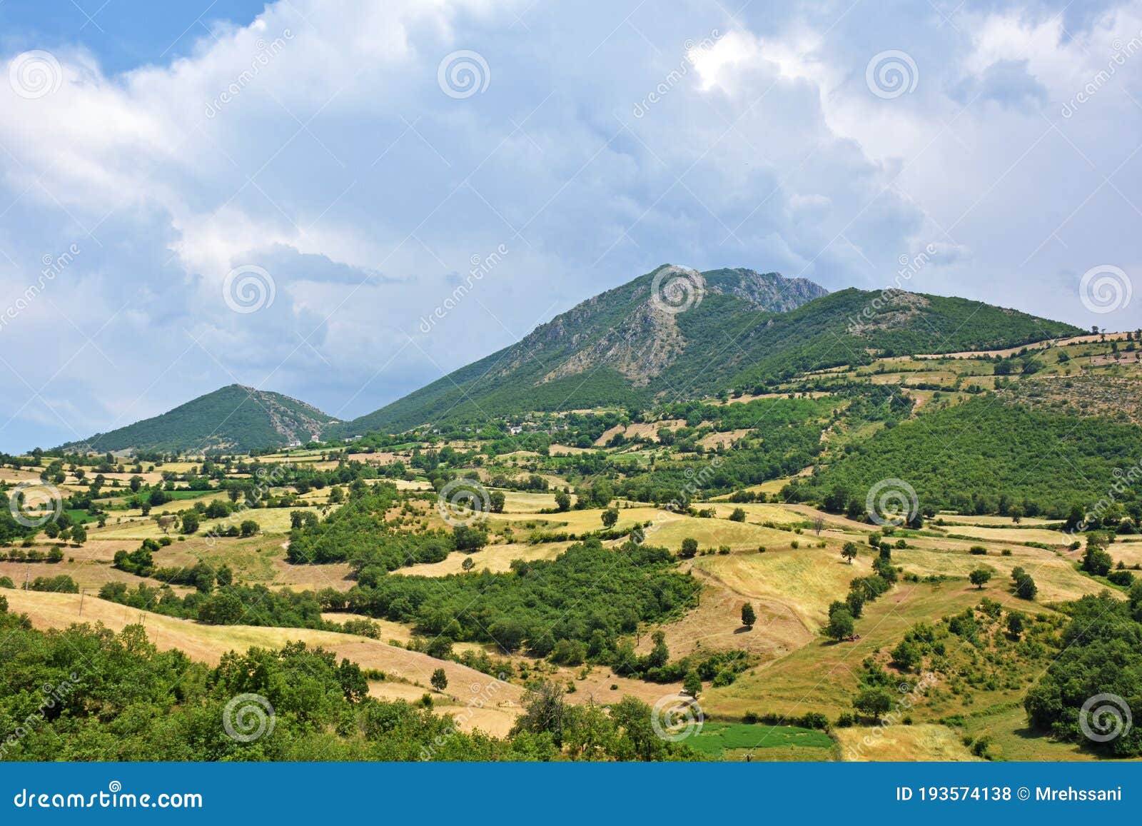 The Landscape of Arasbaran Forest , Northwest Iran Stock Photo - Image