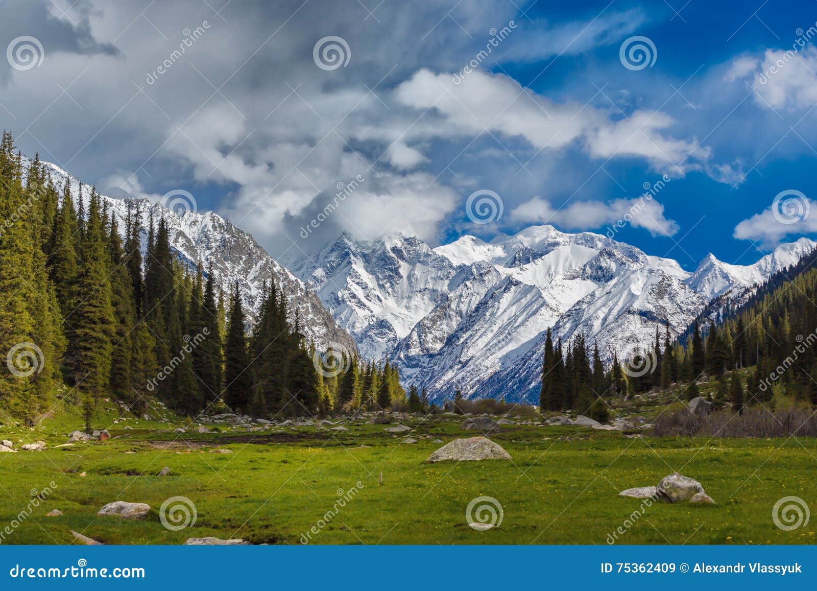 Landscape with Mountains, Kyrgyzstan Stock Image Image of adventure