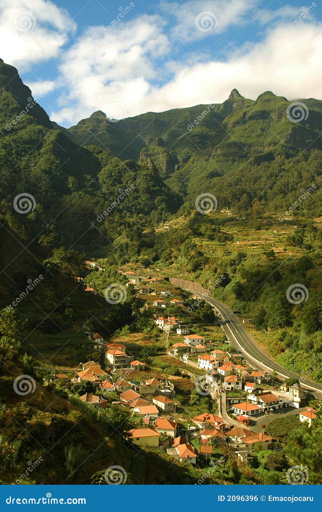 Landscape in the Mountains of Madeira Stock Photo Image of cliff