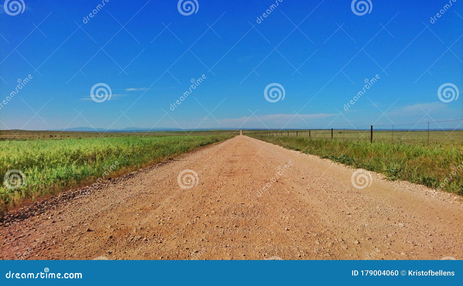 landscape and road of national park zona de interes regional llanos de caceres y sierra de fuentes in extremadura, spain