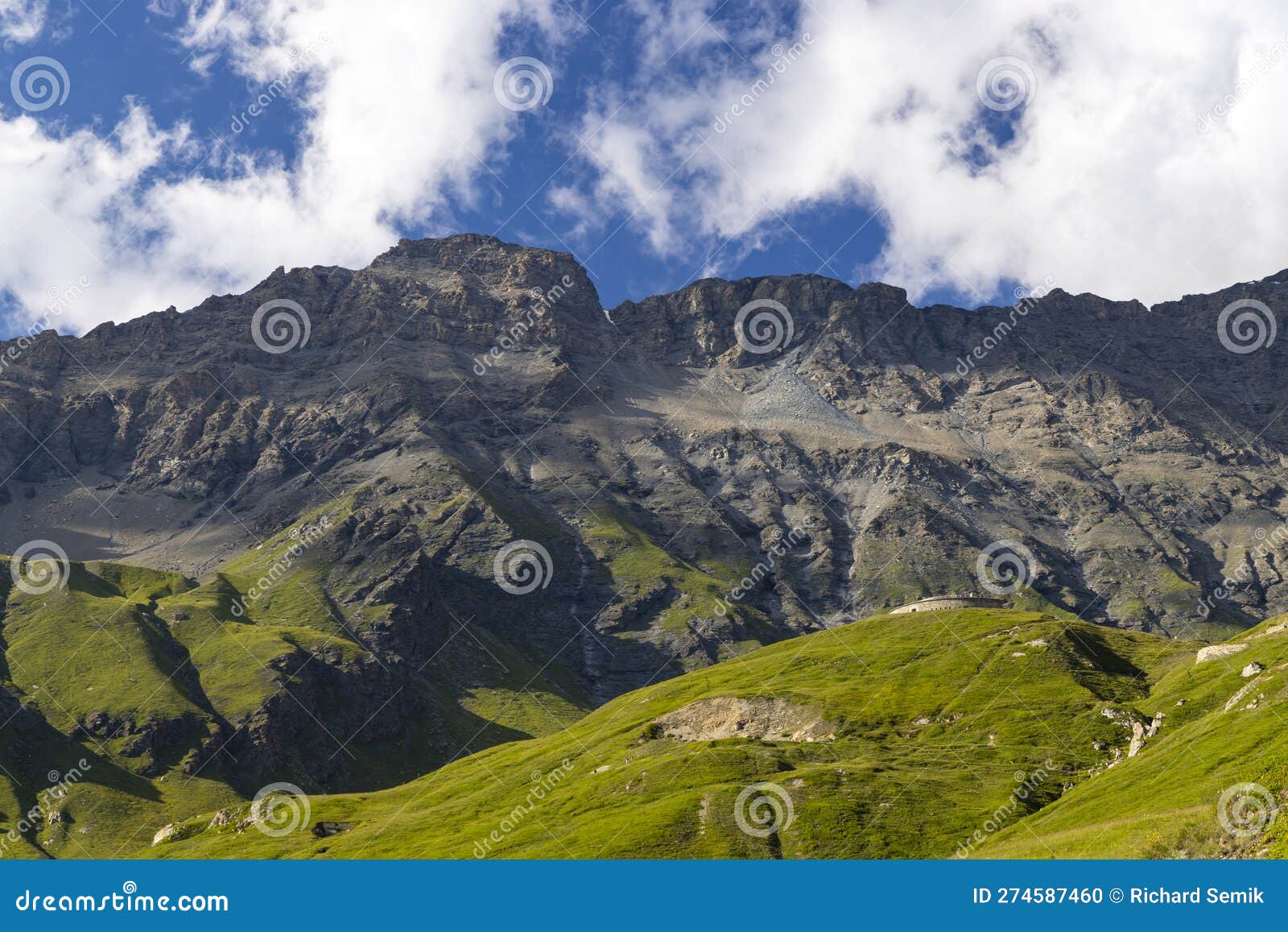 landscape near lac du mont cenis, savoy, france