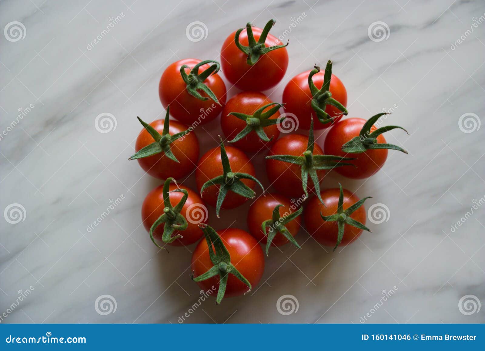 Group Of Gardeners Delight Tomatoes On A Table Stock Photo Image