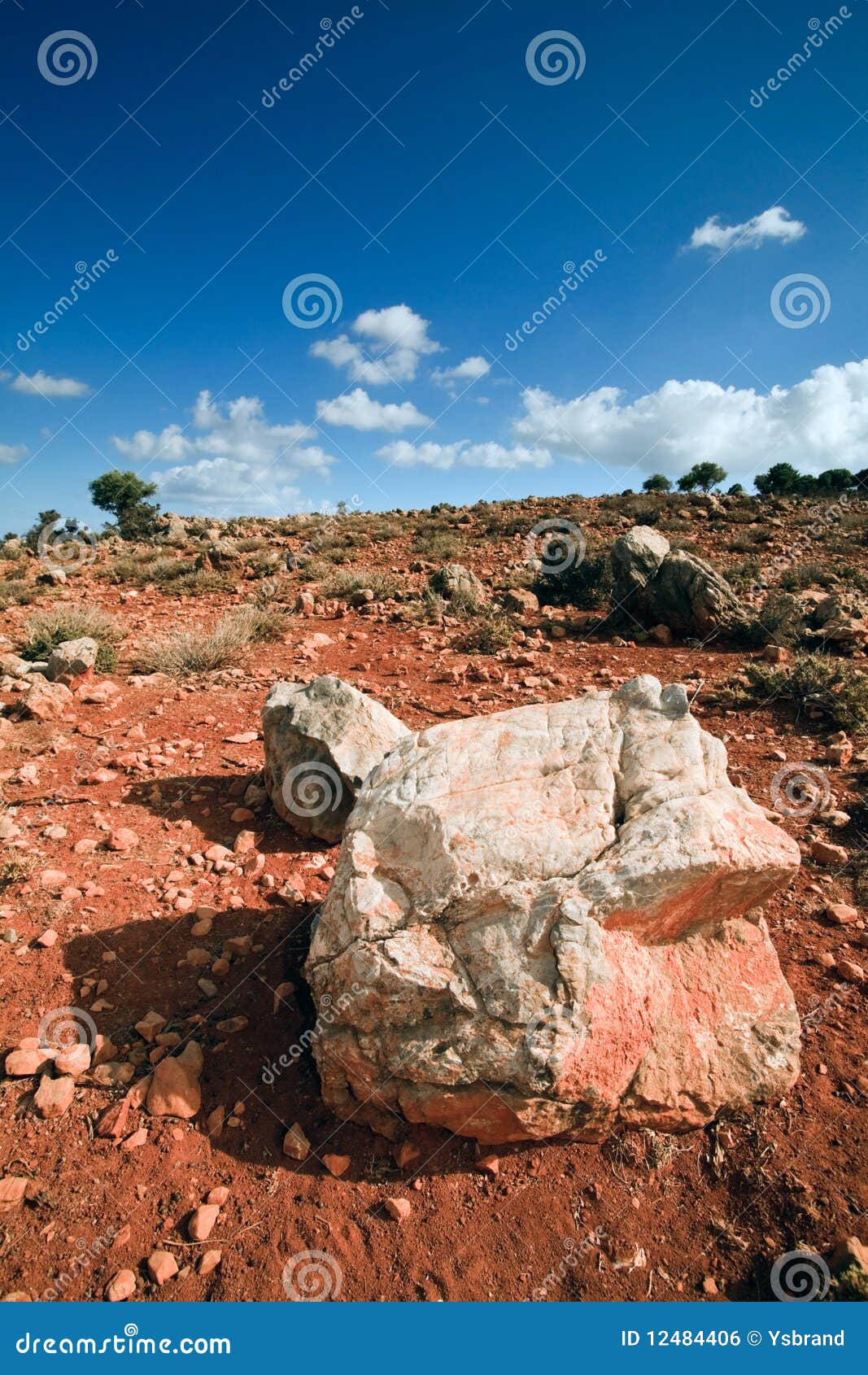 Landscape with Red Rocks on the Island Crete Stock Photo Image of