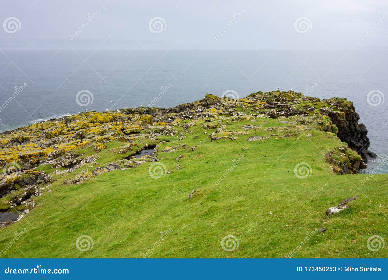 landscape of rubha nam brathairean brothers point in isle of skye in scotland