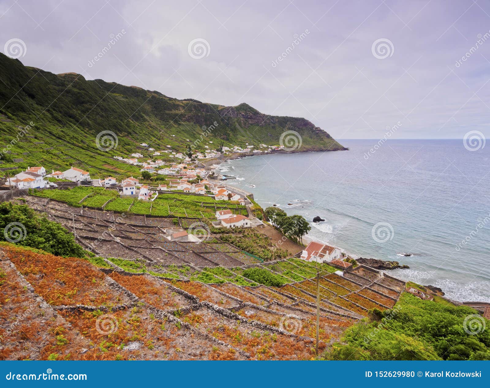 landscape of santa maria island, azores