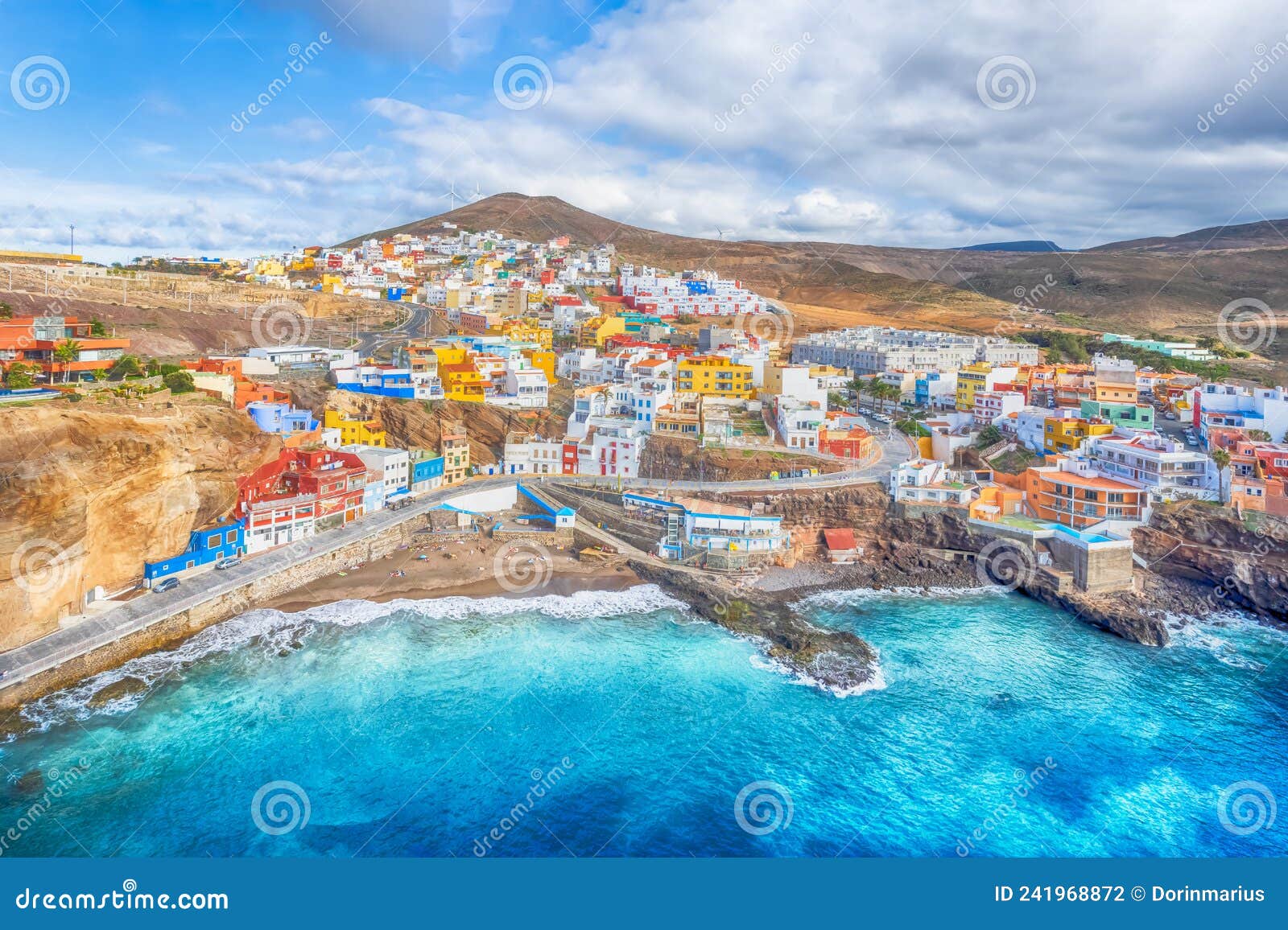 landscape with sardina de galda and north beach sardina, gran canaria