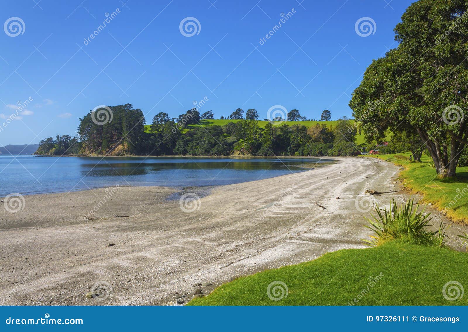 landscape scenery scandrett beach auckland new zealand