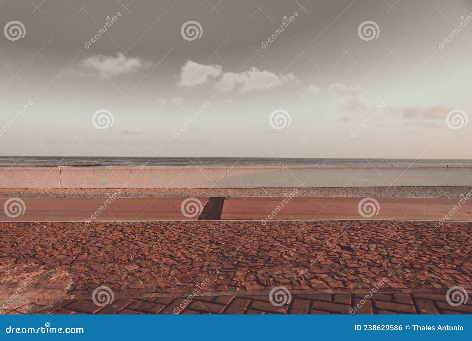 landscape of the sea seen from the edge of praia da paciencia