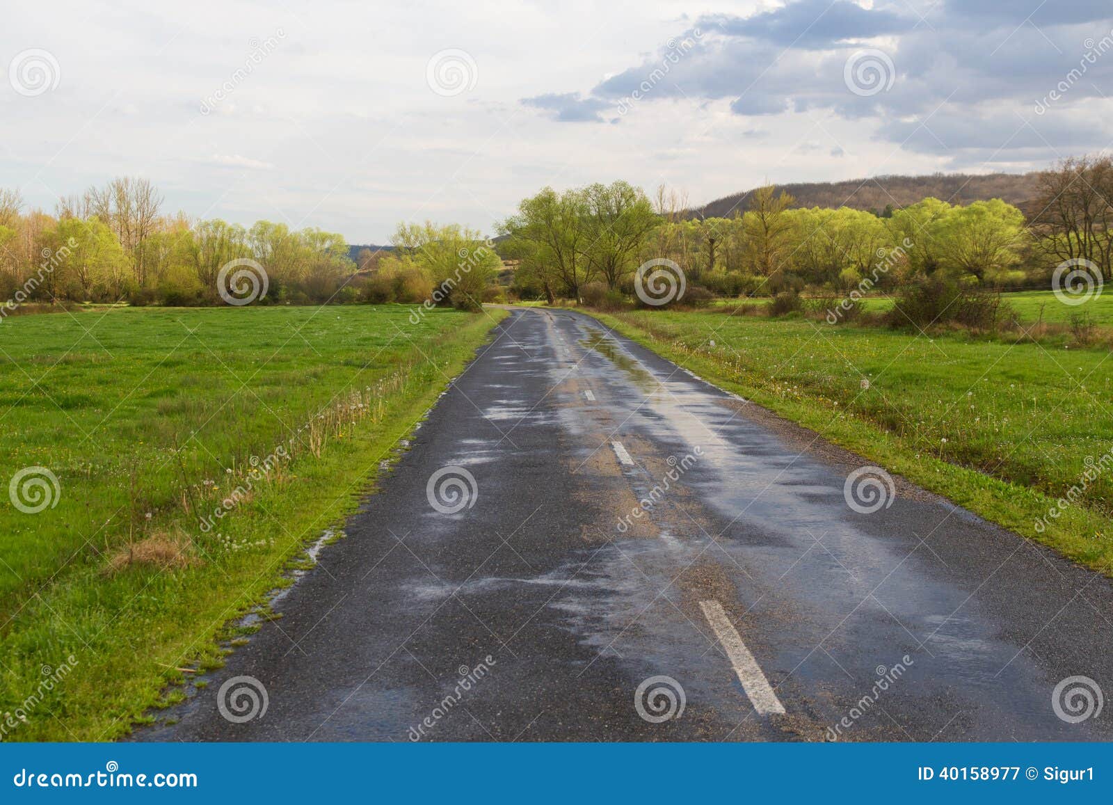 landscape with secondary road