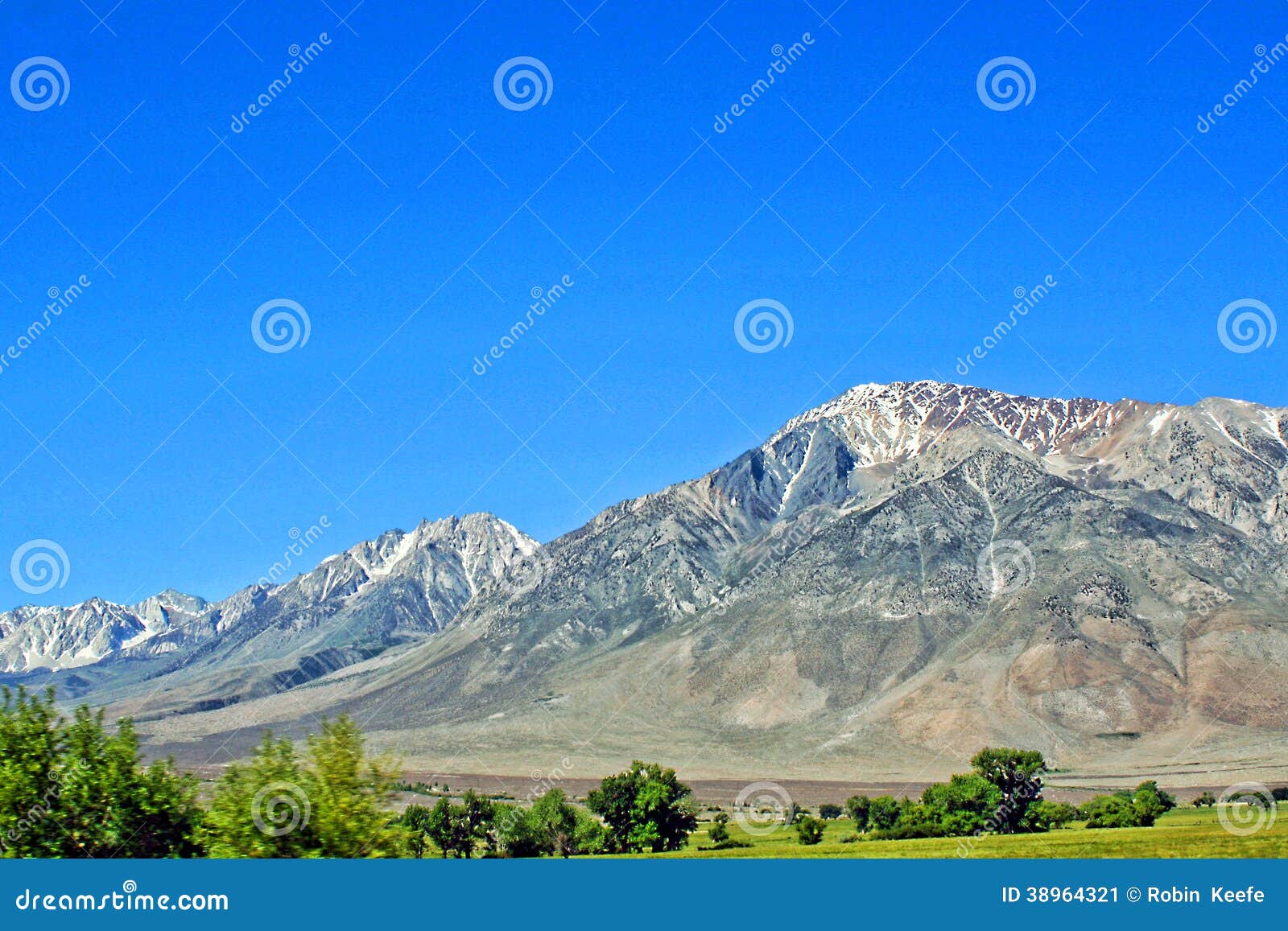 Landscape With Snow Capped Mountains Stock Image Image Of Landscape