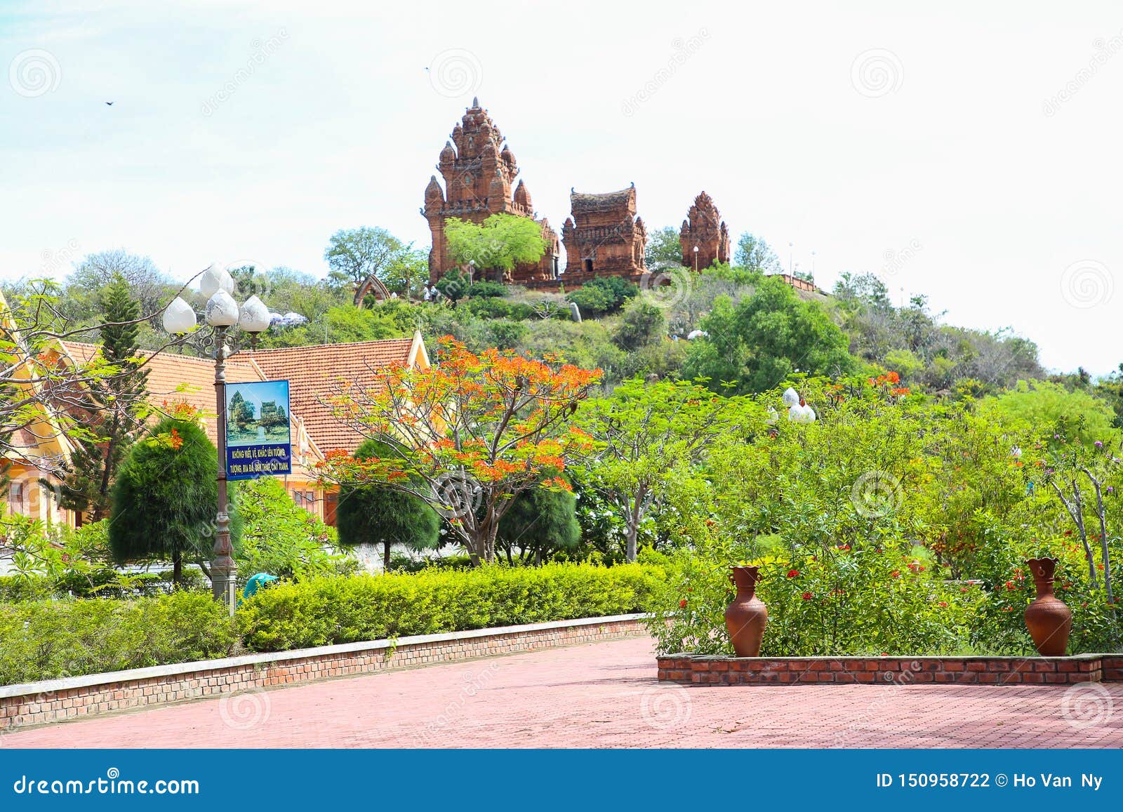Landscape At Tower Champa At Ninh Thuan Very Nice Stock Photo