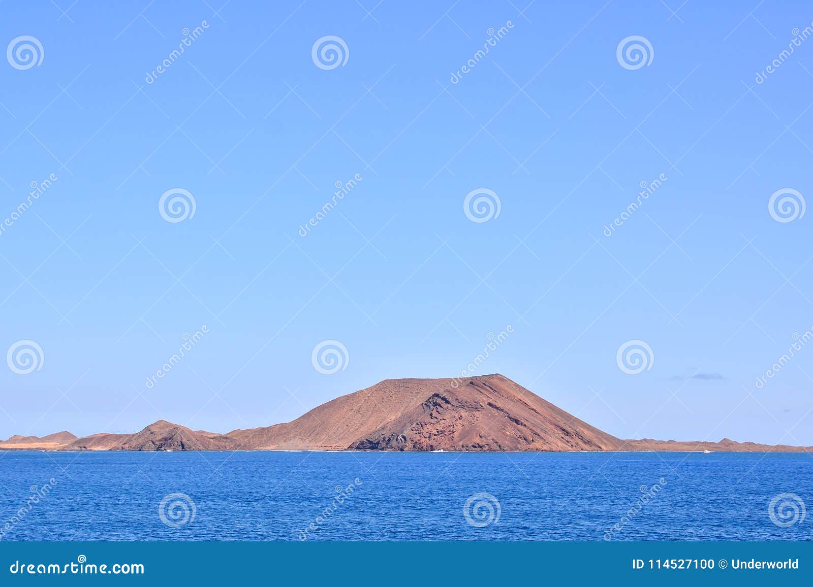 landscape in tropical volcanic canary islands spain