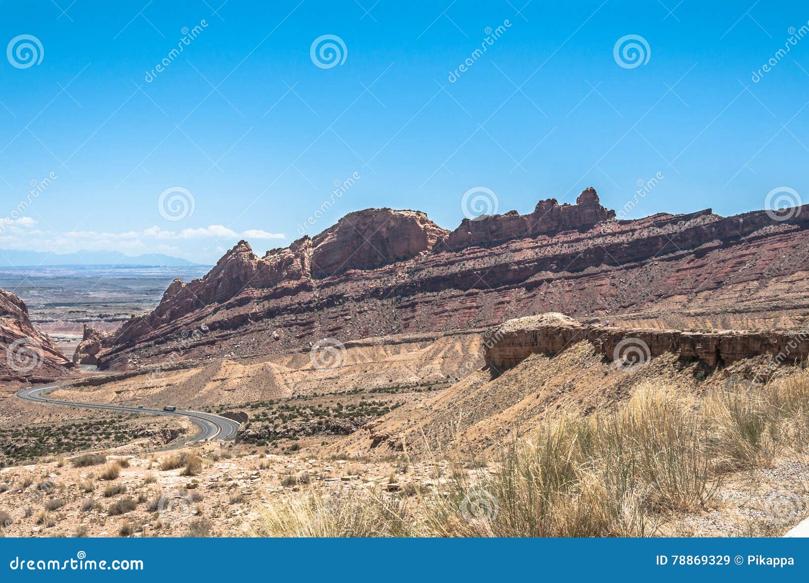 landscape utah along interstate 70