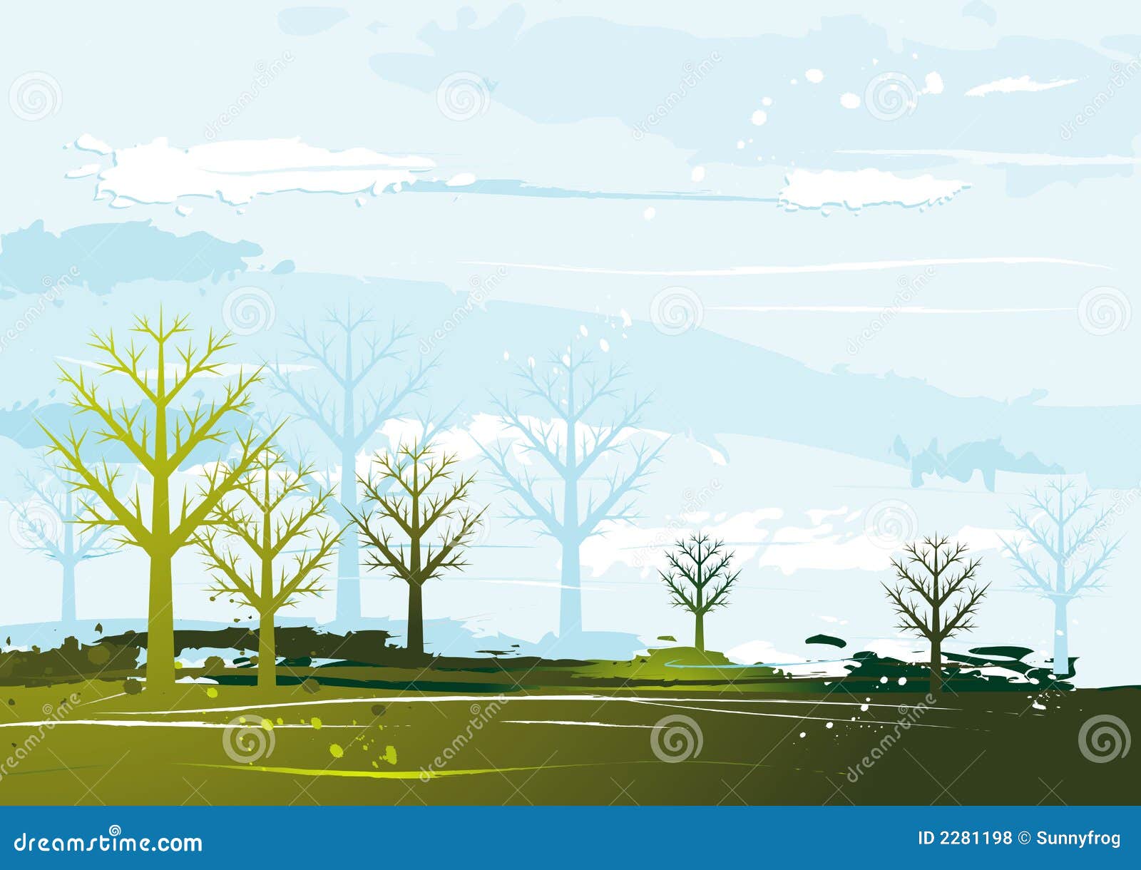 Landscape, vector stock vector. Illustration of cartoon - 2281198