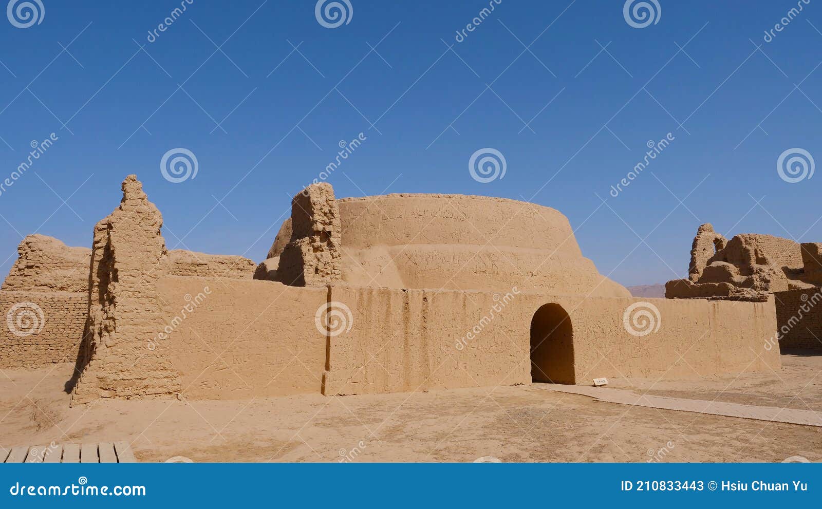 landscape view of gaochang ruins inturpan xinjiang province china