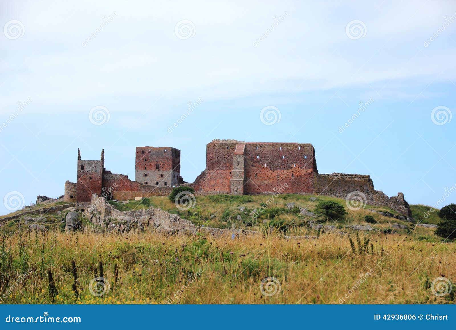 Hammershus Castle Ruin Bornholm Denmark Vacation Holiday Tourism