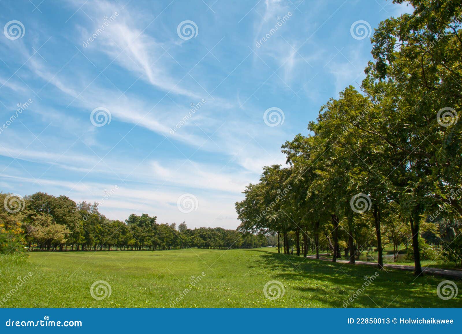 Landscaped park stock image. Image of road, landscaped - 22850013