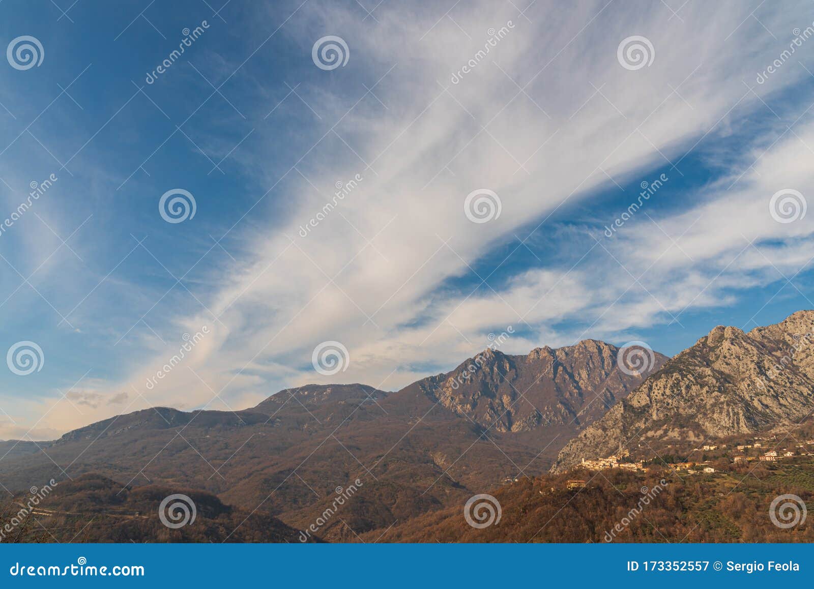landscapes of molise. monte marrone e castelnuovo al volturno.