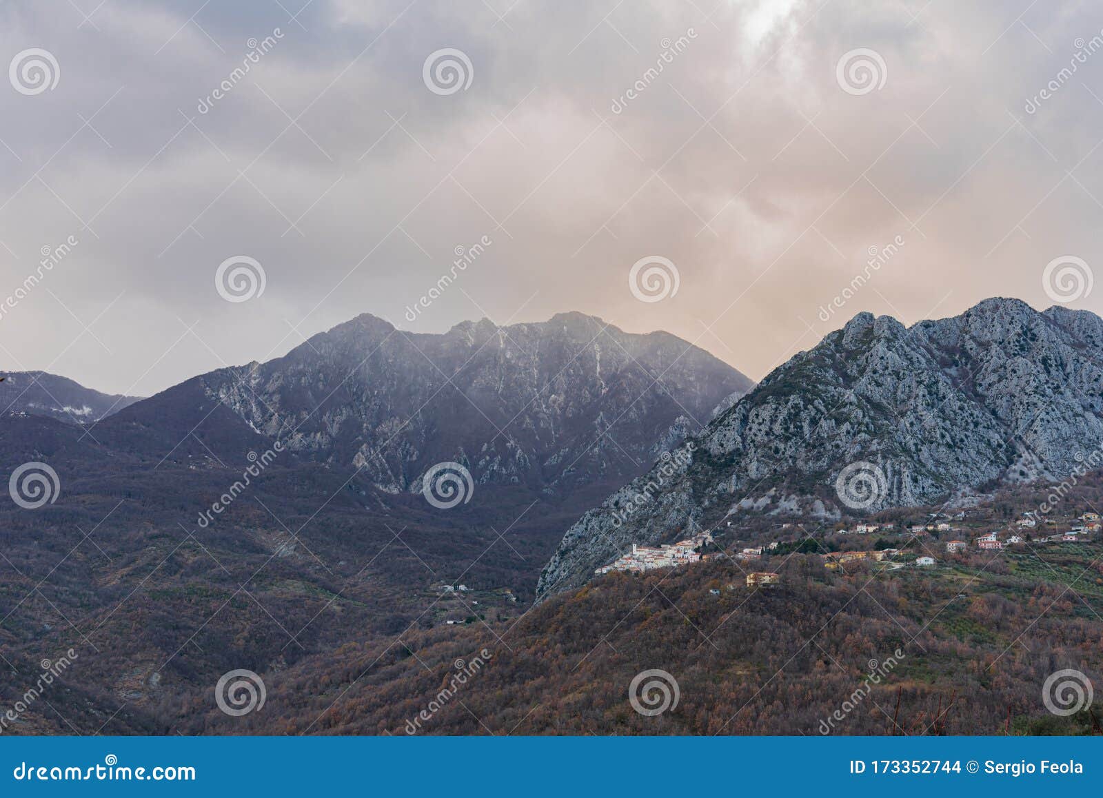 landscapes of molise. monte marrone e castelnuovo al volturno.