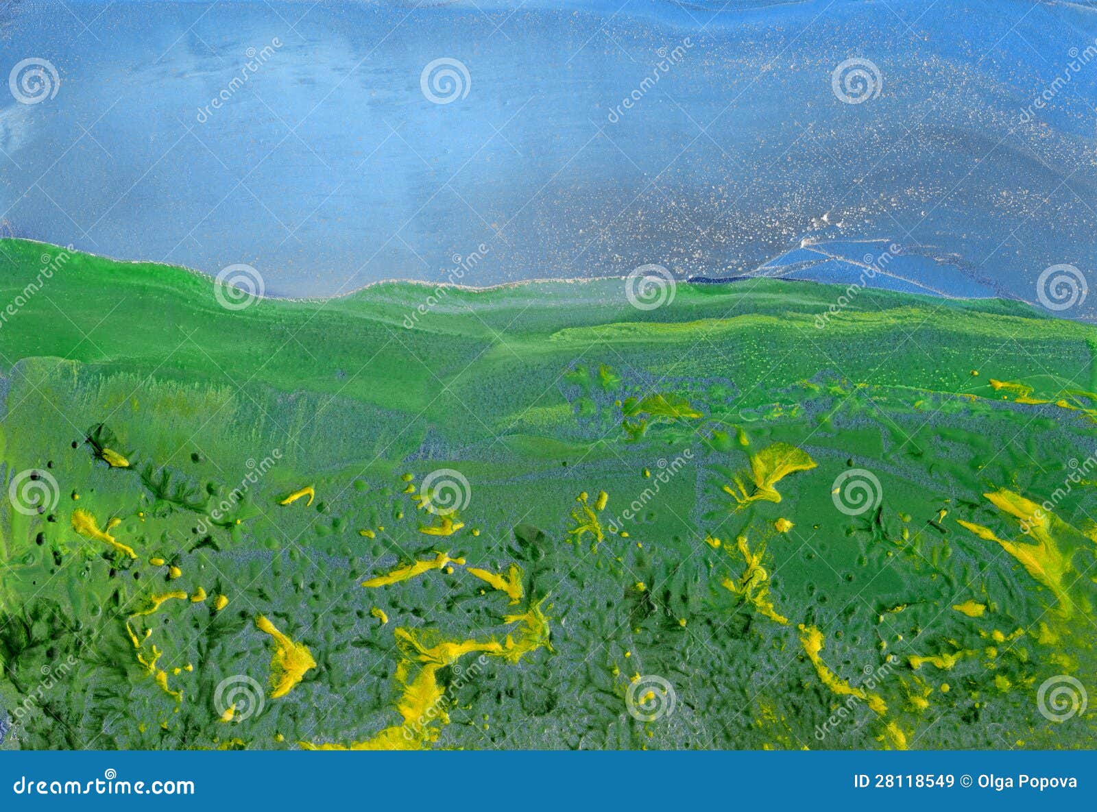 Landschaft Abstrakte Malerei Stockbild Bild Von Landschaft Malerei