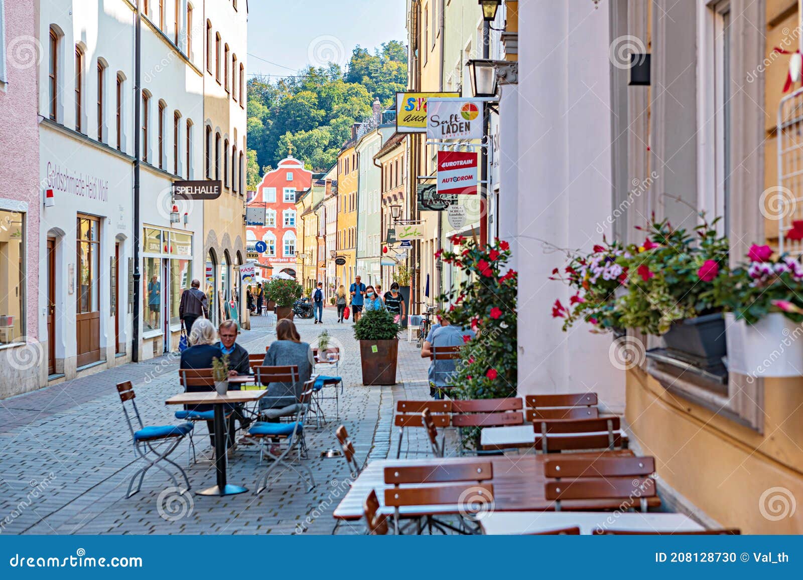 Landshut town editorial image. Image of culture, castle - 208128730