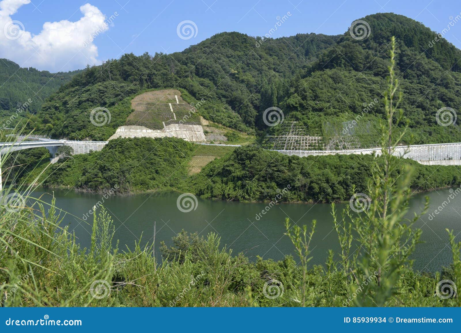 Härligt landskap i Tottori, Japan