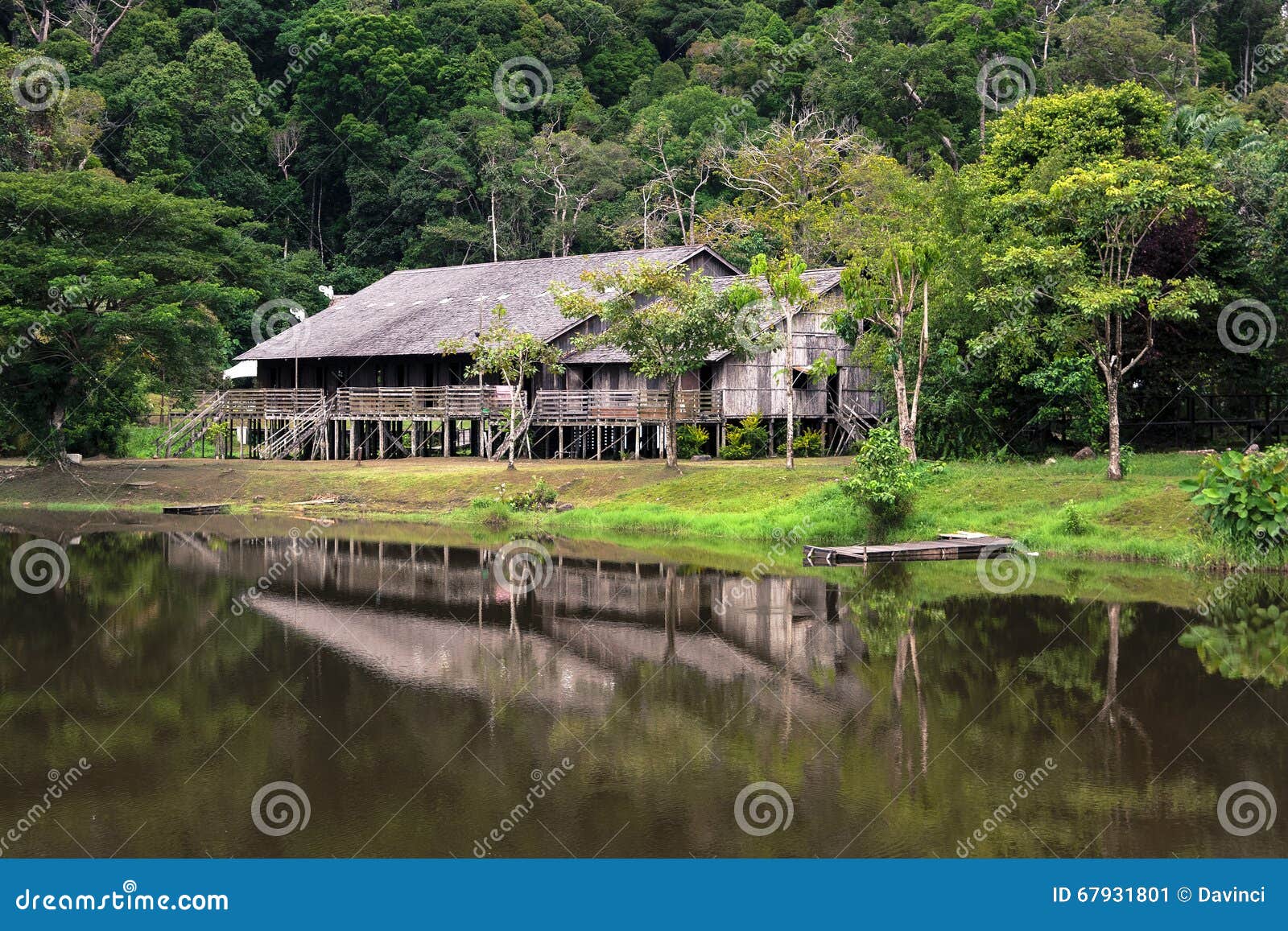 Oud Lang huis in Sarawak