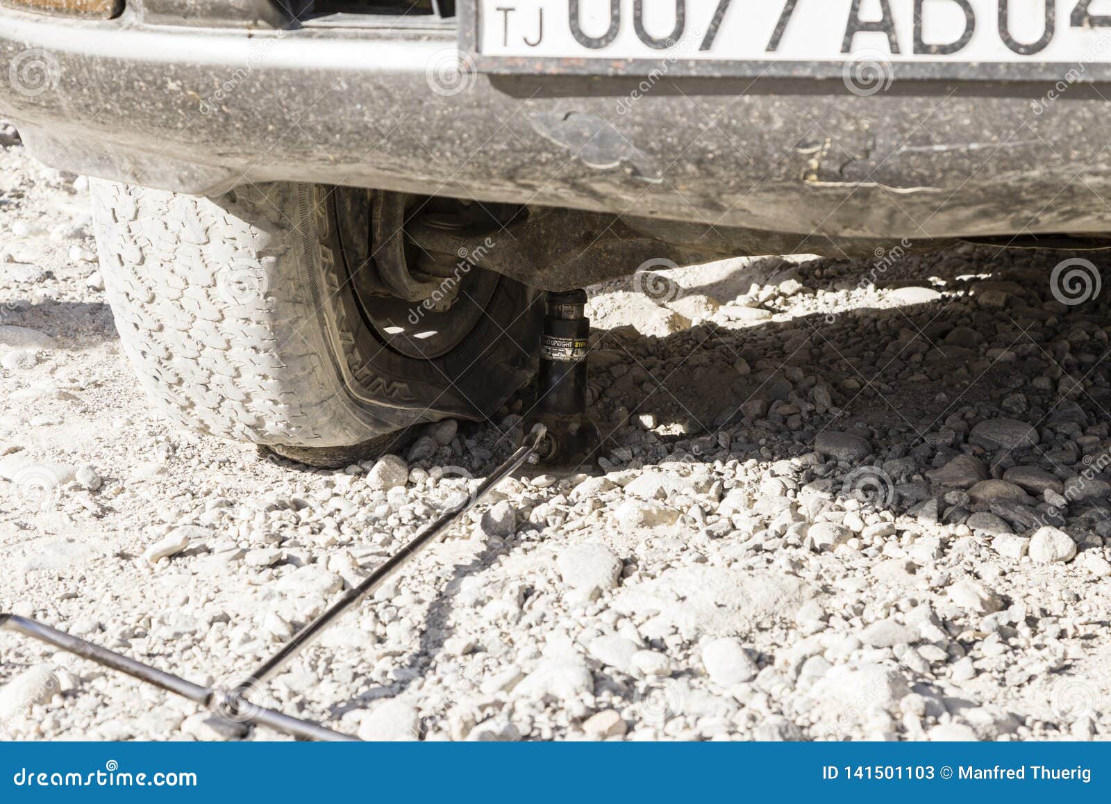 Langar, Tajikistan, August 23 2018: Repair Of A Flat Tire ...