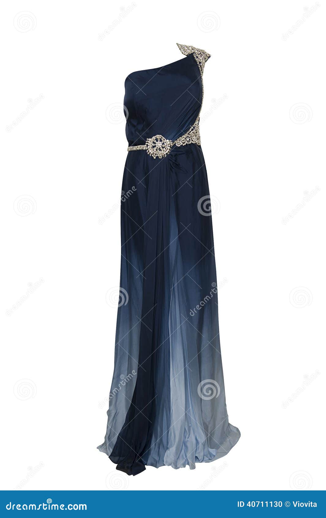 Langes Blaues Kleid Stockfoto Bild Von Blaues Kleid