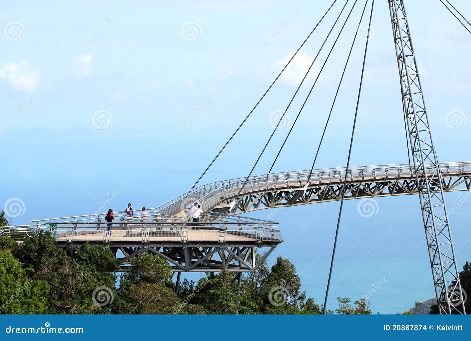Langkawi Sky Bridge 02 editorial stock image. Image of hill 20887874