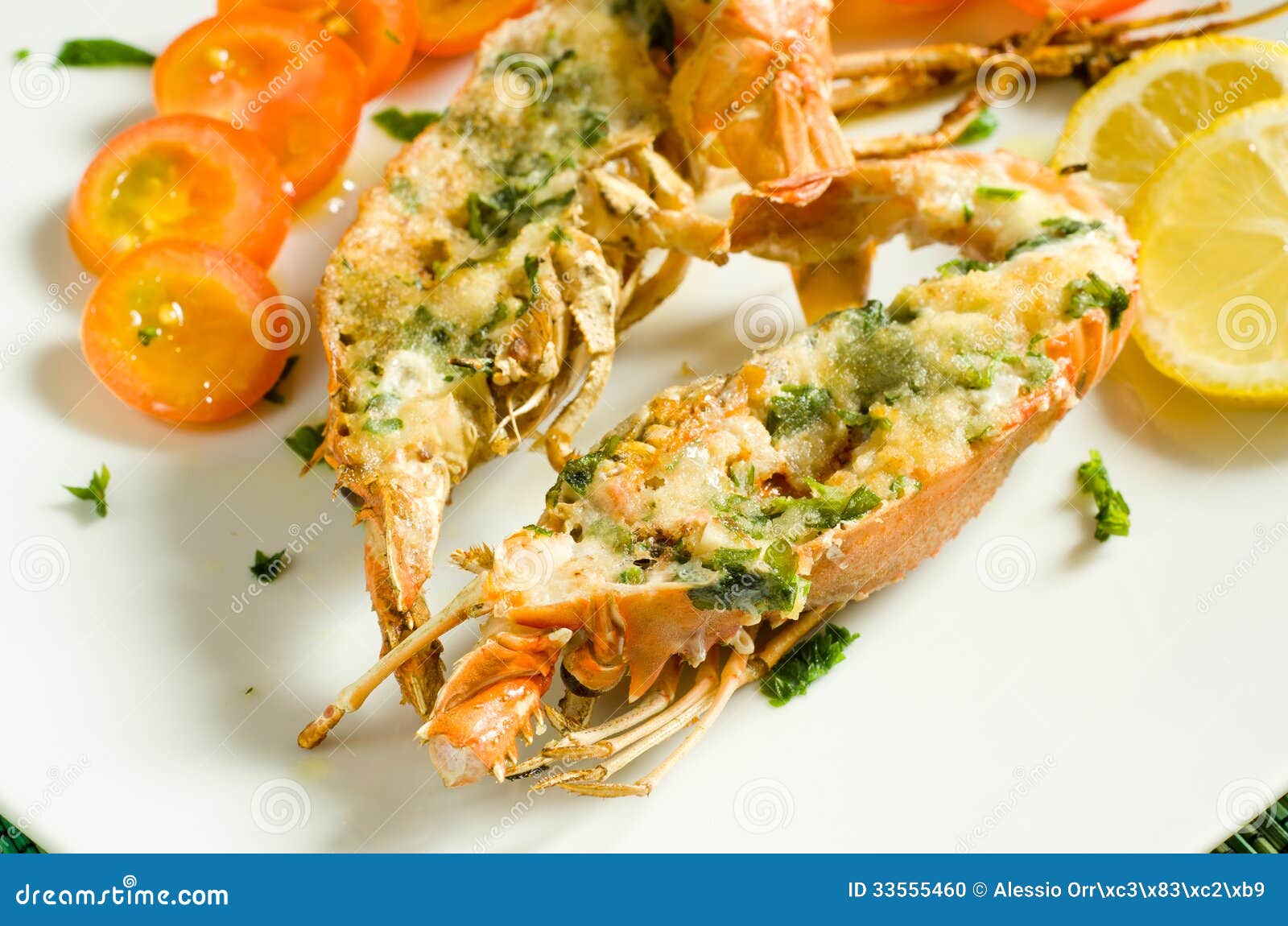 Langosta cocida foto de archivo. Imagen de mariscos, italiano 33555460