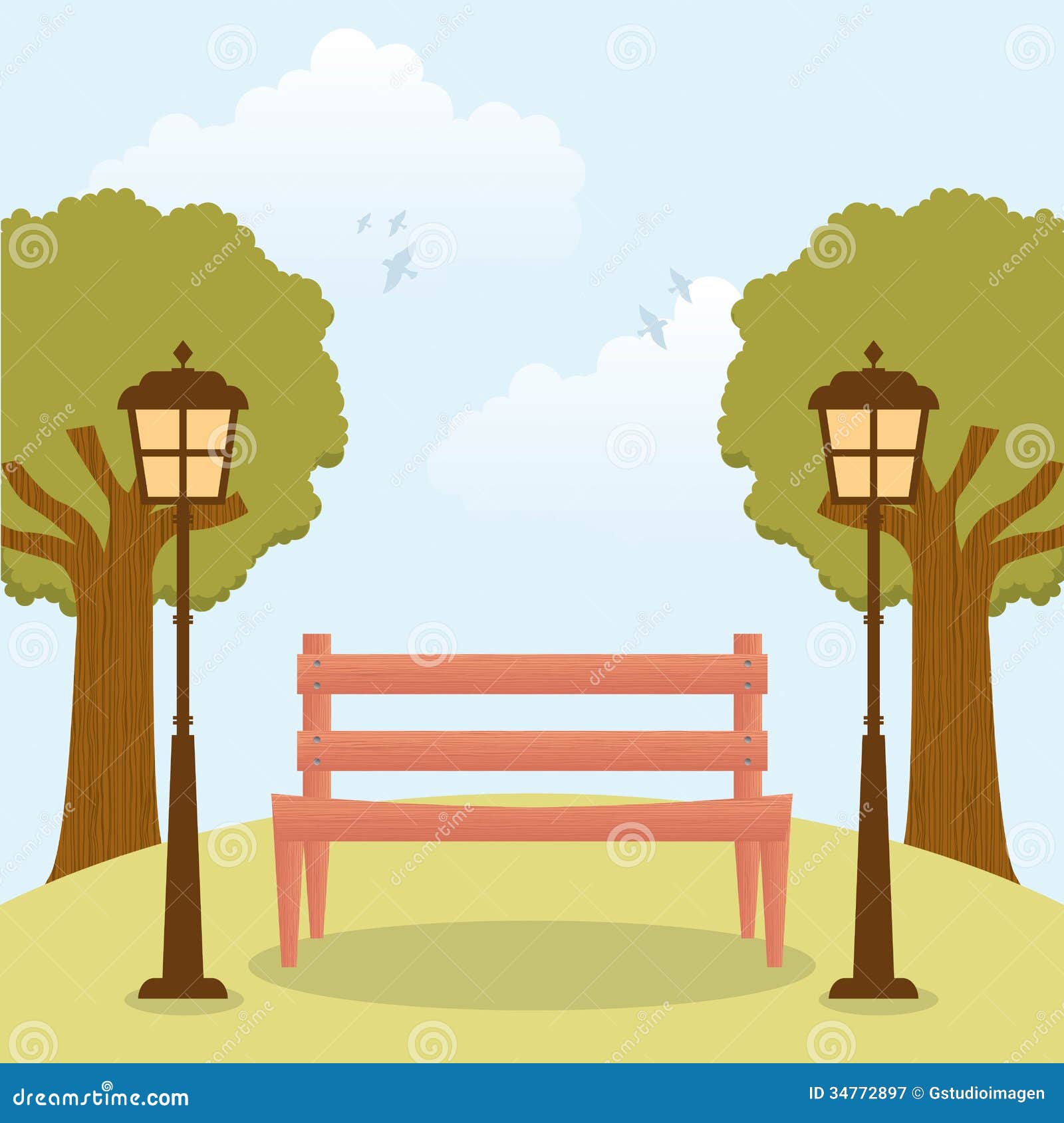 Lanscape design stock illustration. Illustration of field - 34772897