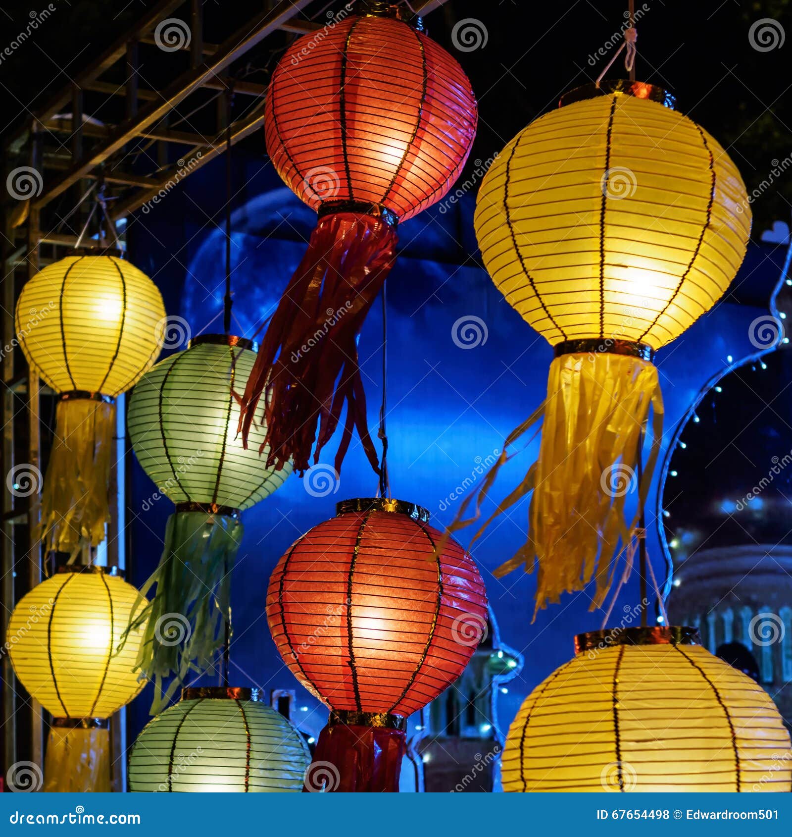 Lantern Festival in Thailand Stock Photo Image of lanna, decorative
