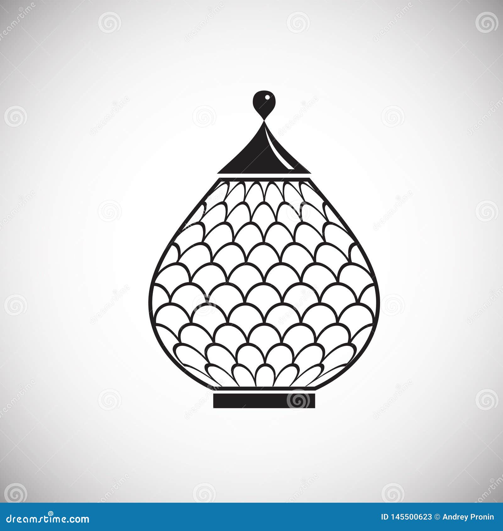 lantern icon on background for graphic and web . simple  sign. internet concept  for website button or