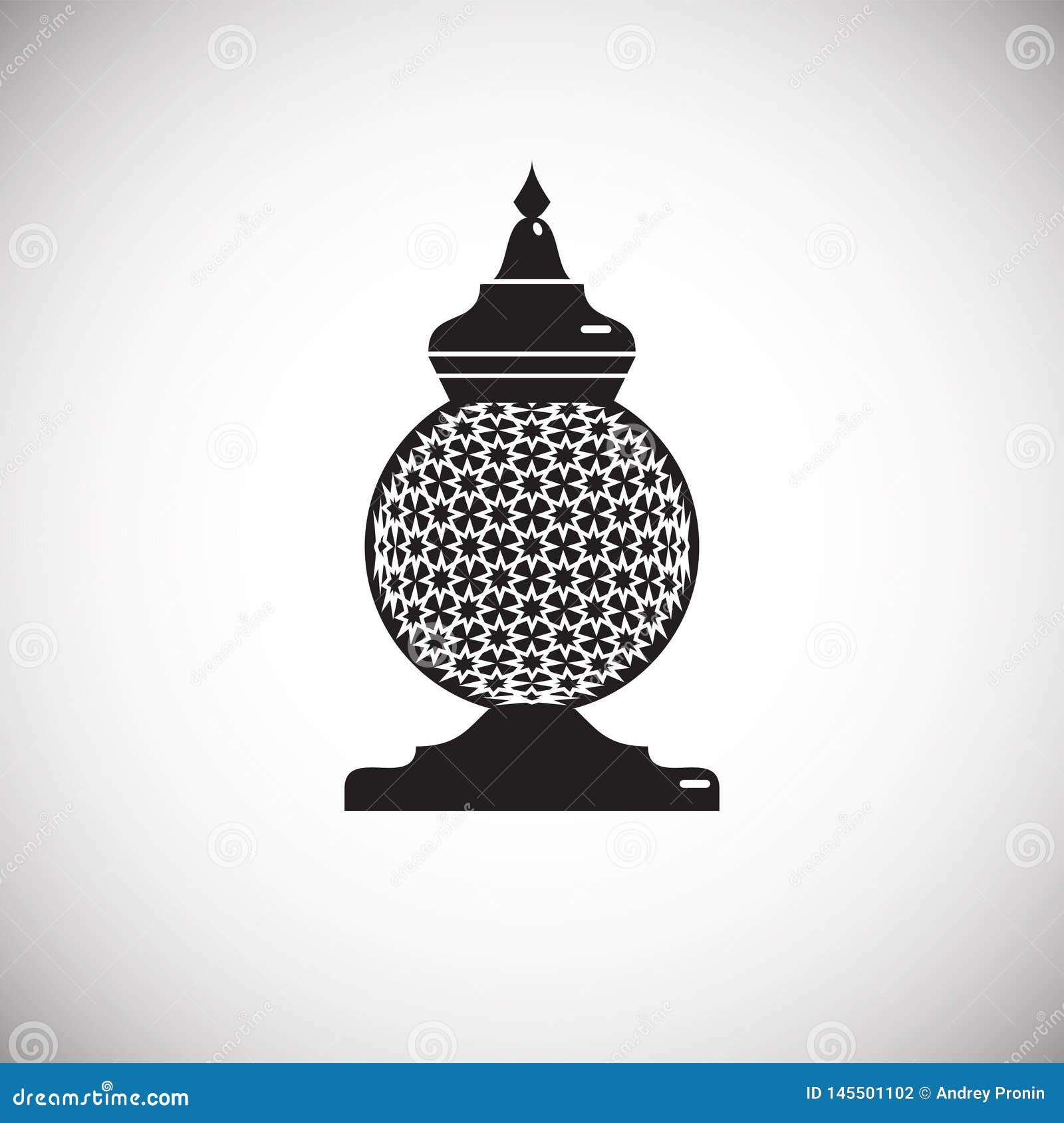 lantern icon on background for graphic and web . simple  sign. internet concept  for website button or
