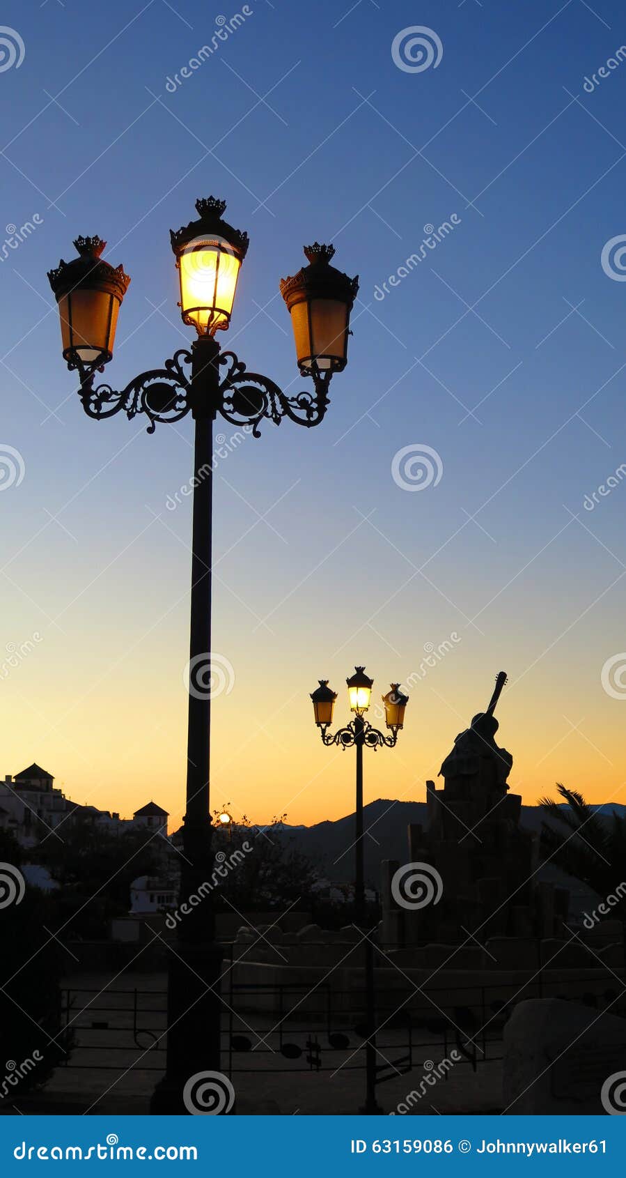 Lantern at Sunrise stock photo. Image of alora, clouds - 63159086