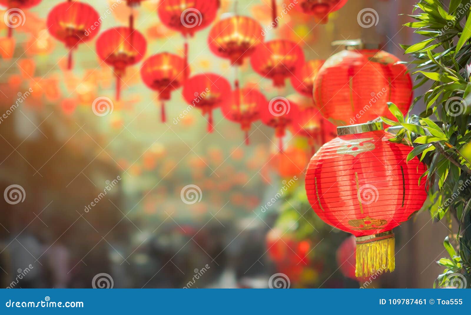 Lanternas Chinesas Do Ano Novo Em Chinatown Imagem De Stock Imagem De Lanternas Novo 109787461